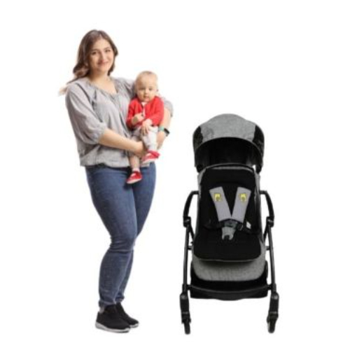 Ubeybi Stroller Cushion Set - Black / Gray