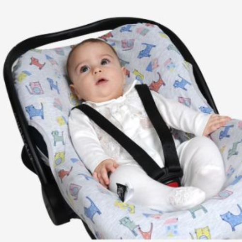 Ubeybi Bouncer Cover Cute Kitties, White