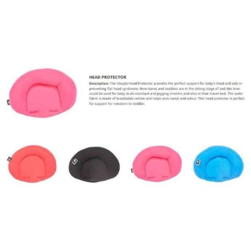 Ubeybi Head Protector 1pc Assorted, Dark Grey/ Light Grey