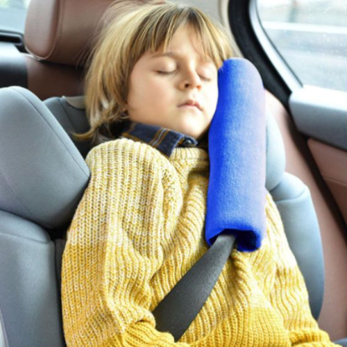 Ubeybi Seatbelt Pillow, Blue/Grey - Assorted