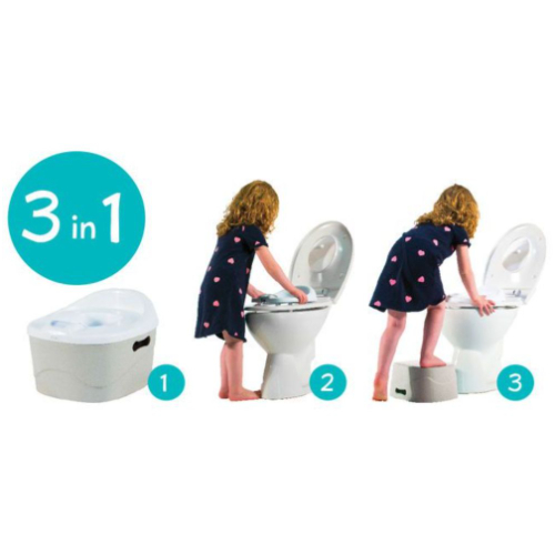 Diaper Champ One Pottychamp 3- In 1 Potty - Silver