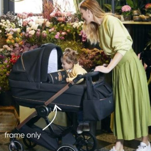 CAM Telaio Techno Aluminum Stroller Frame, Dark brown