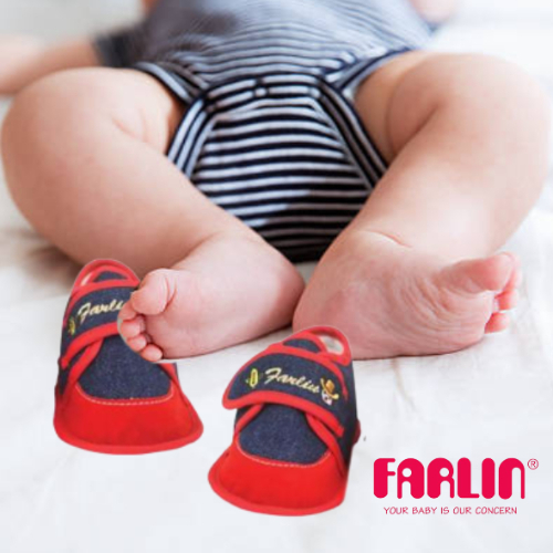 Farlin Baby Bootees Red