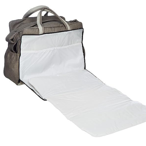 Celine Diaper Bag With External Storage Pockets, Beige