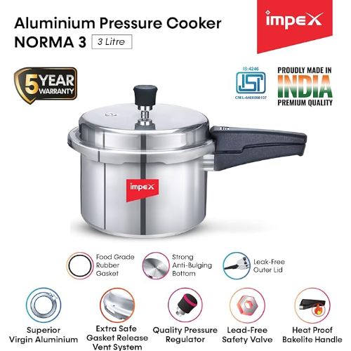 Impex NORMA 3 Pressure Cooker 3 Ltr