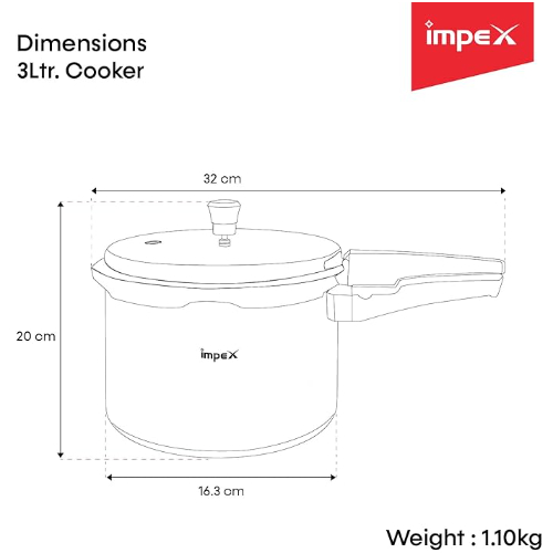 Impex NORMA 3 Pressure Cooker 3 Ltr
