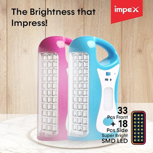 Impex CB 2284 LED Rechargeable Lantern 2 pcs Combo