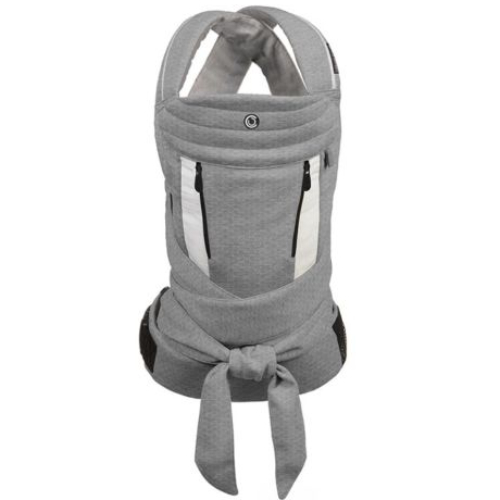 Contours Cocoon Buckle-Tie Carrier, Heather Grey
