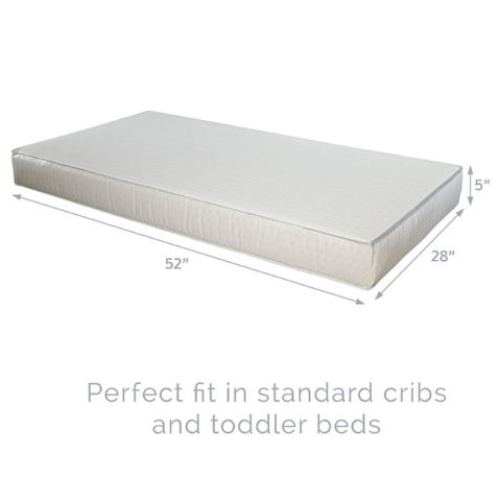 Kolcraft Fresh Start Polyfoam Crib Mattress Frizzle Pin