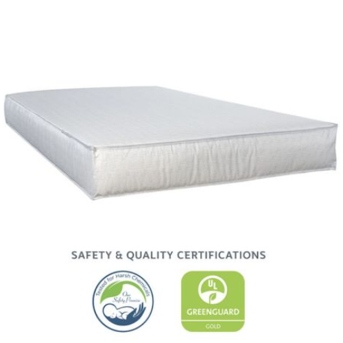 Kolcraft Fresh Start Polyfoam Crib Mattress Frizzle Pin