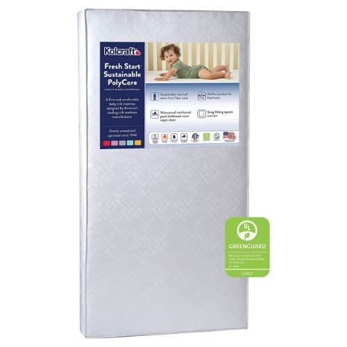 Kolcraft Fresh Start Polyfoam Crib Mattress White Windsor