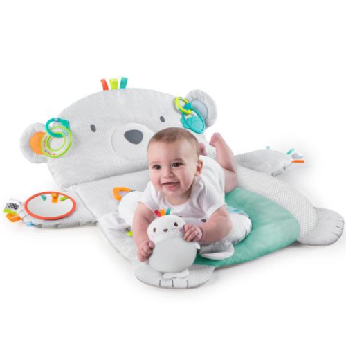 Bright Starts Tummy Time Prop & Play, Grey