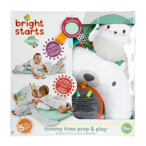 Bright Starts Tummy Time Prop & Play, Grey