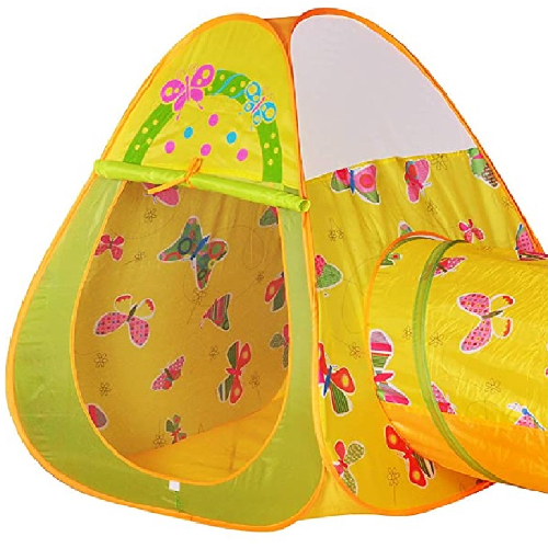 Ching Ching Butterfly Triangle House and Tunnel with 100pcs Colorful Balls