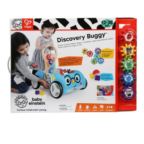 BABY EINSTEIN Discovery Buggy Wooden Activity Walker & Wagon