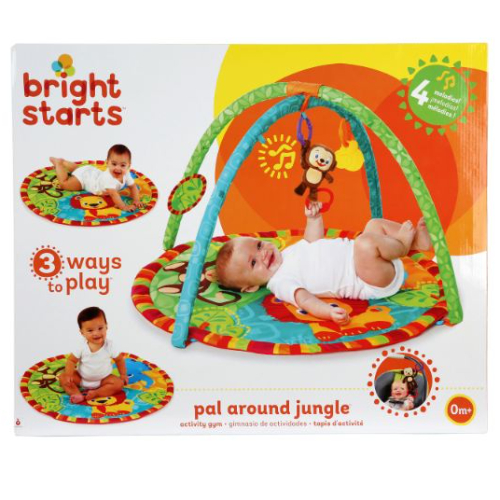 Bright Starts Pal Around Jungle Activity Gym, Red