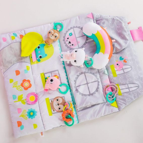 Bright Starts Floors Of Fun Activity Gym & Dollhouse, Grey