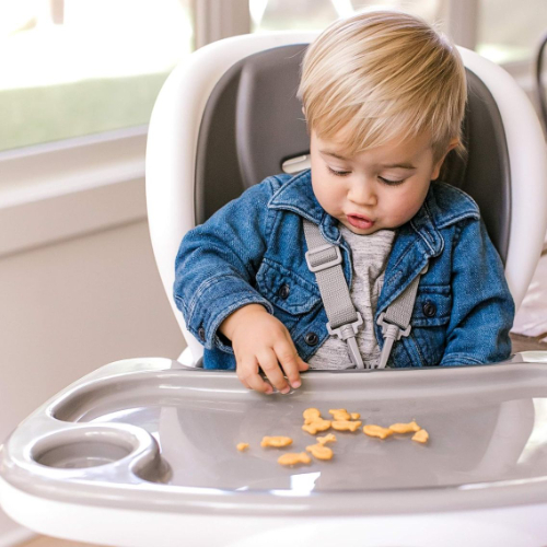 Ingenuity SmartClean Trio 3-in-1 High Chair Slate - White and Grey