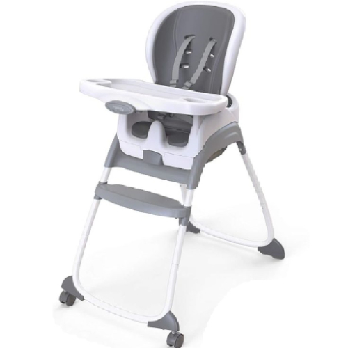 Ingenuity SmartClean Trio 3-in-1 High Chair Slate - White and Grey