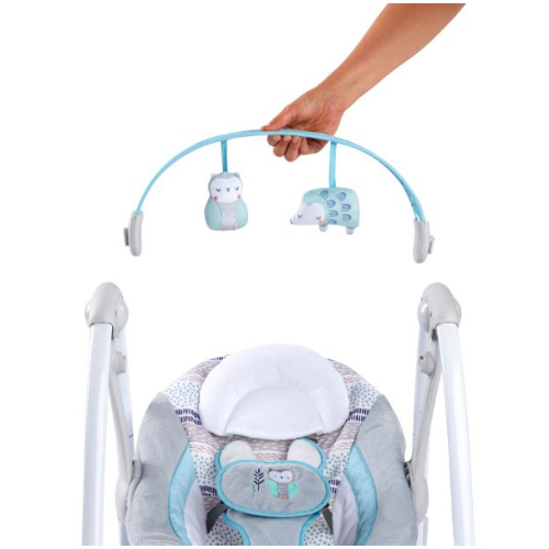 Ingenuity PowerAdapt Portable Swing Abernathy, Grey/Blue