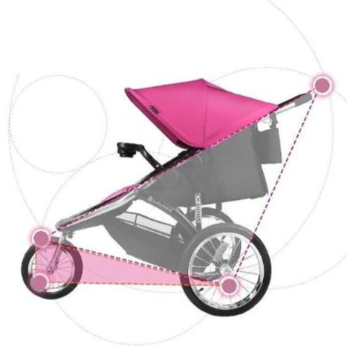 Babytrend Babytrend Jogger Stroller (0-25Kg) - Pink