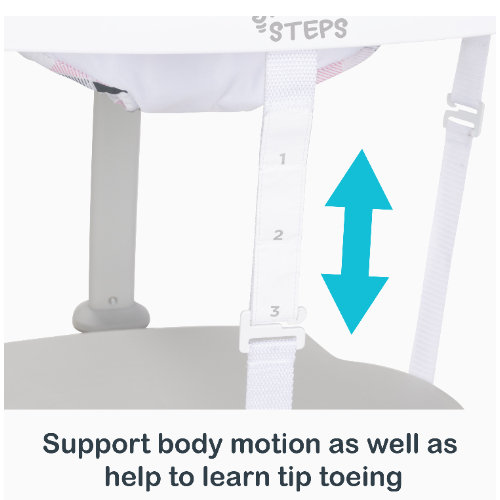 Babytrend Smart Steps Bounce N’ Play 3-In-1 Activity Center - Harmony Pink