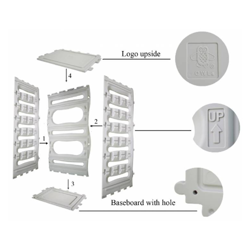 Ching Ching 3 Cabinet With 6 Drawers And 2 Plates, 1pc Assorted