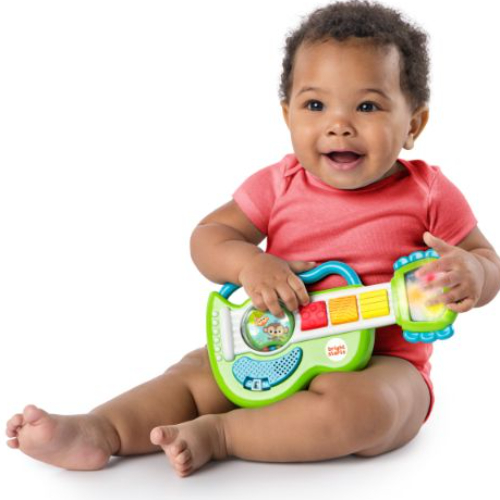 BIRGHT STARTS Rattling Rockstar Guitar, Green