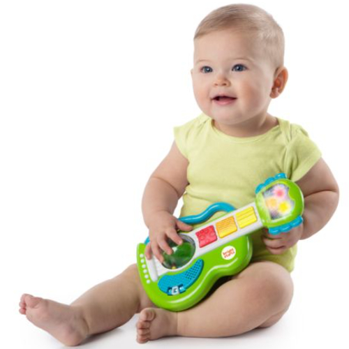 BIRGHT STARTS Rattling Rockstar Guitar, Green