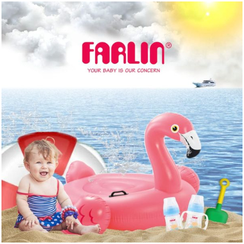 Farlin Silky PP Little Art Feeding Bottle with Handle, 150ML