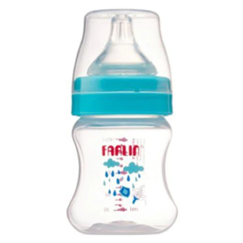 Farlin PP Feeding Bottle + Bottle Wash  150 ML 1set, Blue/orange (Assorted)