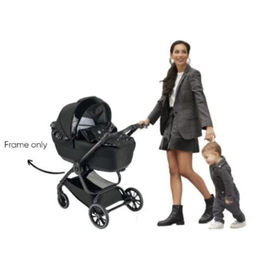 CAM Telaio Techno Aluminum Stroller Frame, Black
