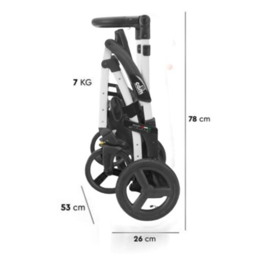 CAM Telaio Dinamico Stroller Frame, Black and White