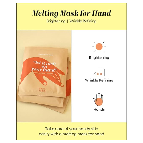LOVBOD Melting Mask for Hands, Smoothing + Lifting + Brightening 10 sheets