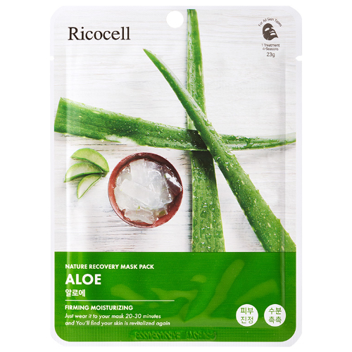 Ricocell Nature Recovery Mask Pack Aloe 23g 10 Sheets
