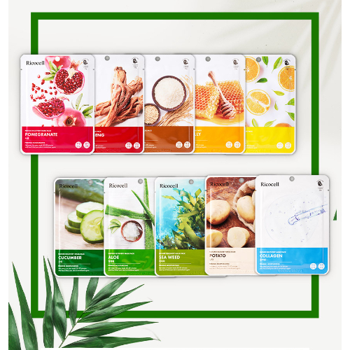 Ricocell Nature Recovery Mask Pack Collagen 23g 10 Sheets