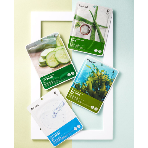 Ricocell Nature Recovery Mask Pack Cucumber 23g 10 sheets