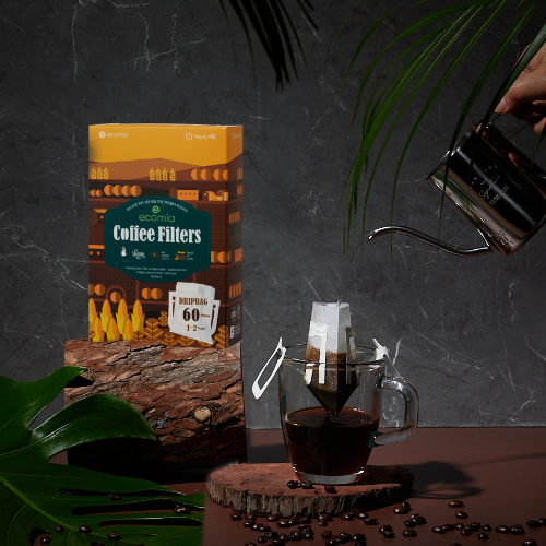 ecomia corn coffee filters, Vegan, No paper taste, Made of corn, 60 Filters