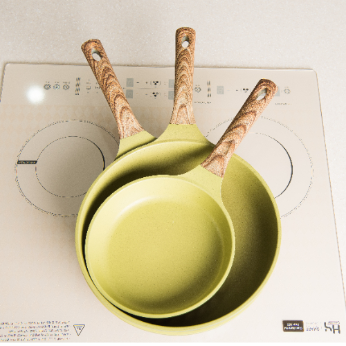 Olive Greenwood frying pan, Stone coating 22cm / 24cm 26cm / 28cm