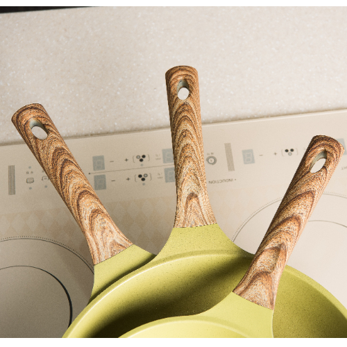 Olive Greenwood Wok pan, Stone coating 24cm 26cm / 28cm / 30cm