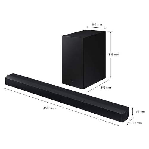 SAMSUNG 2.1CH Wireless Soundbar, with Dolby Atmos, Black, HW-C450/ZN