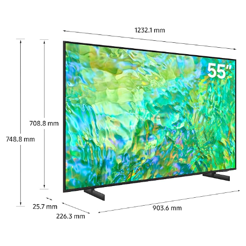 Samsung 55 Inch TV Crystal UHD 4K Crystal Processor 4K Airslim Dynamic Crystal C