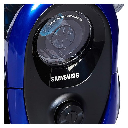 Samsung Bagless Canister Vacuum Cleaner with Anti-Tangle Turbine, Vitality Blue,