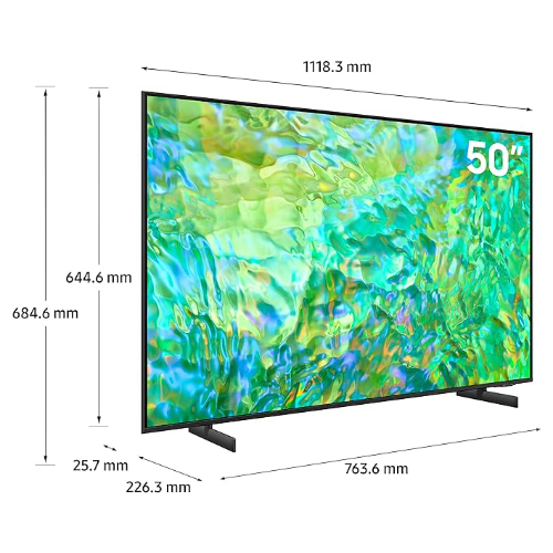 Samsung 50 Inch TV Crystal UHD 4K Crystal Processor 4K Airslim Dynamic Crystal