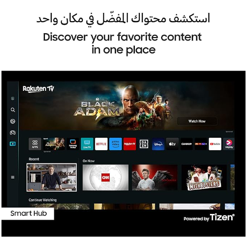 Samsung 50 Inch TV Crystal UHD 4K Crystal Processor 4K Airslim Dynamic Crystal