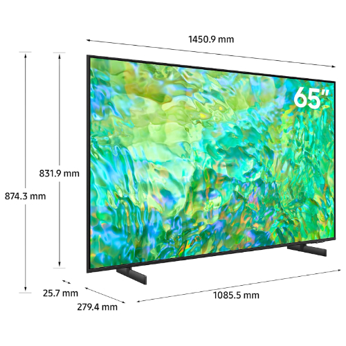 Samsung 65 Inch TV Crystal UHD 4K Crystal Processor 4K Airslim Dynamic Crystal