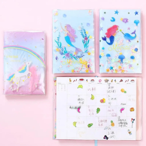 Bling Bling Mermaid Sequin Fashion Gliter Sequin Planner and Diarry - Mermaid + 