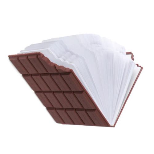 Biscuit Chocolate Kawaii Journal Rectangular Bitten - Pink Chocolate, White Choc