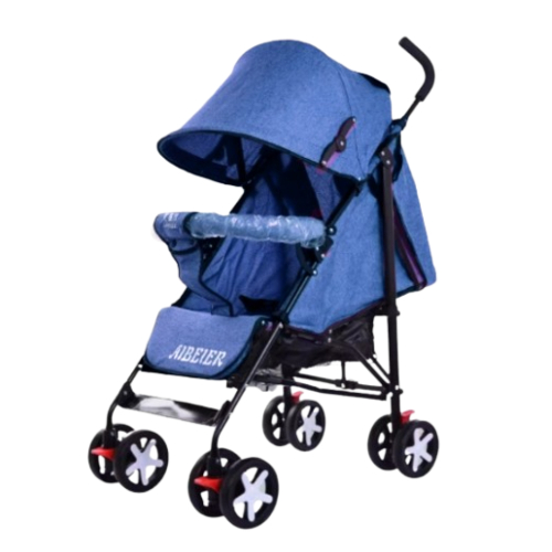 VIP STARS Aluminium Handle Smart Folding Baby Buggy Push Chair, 1 Piece Assorted