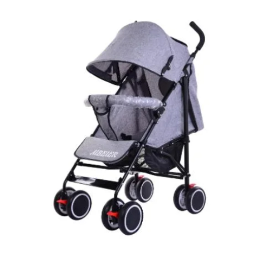 VIP STARS Aluminium Handle Smart Folding Baby Buggy Push Chair, 1 Piece Assorted